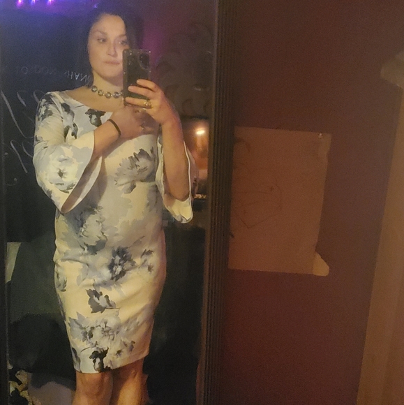 Classy Bell sleeved Spring Dress - Picture 6 of 6